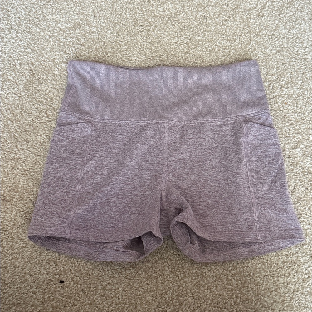 Zobha Women's Heathered pink Athletic Shorts